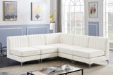 Alina Velvet Modular Sectional Sofa - Modern Deep Channel Tufting with Custom Configurations & Style