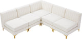 Alina Velvet Modular Sectional Sofa - Modern Deep Channel Tufting with Custom Configurations & Style