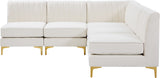 Alina Velvet Modular Sectional Sofa - Modern Deep Channel Tufting with Custom Configurations & Style