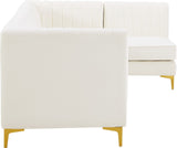 Alina Velvet Modular Sectional Sofa - Modern Deep Channel Tufting with Custom Configurations & Style