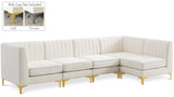 Alina Velvet Modular Sectional Sofa - Modern Deep Channel Tufting with Custom Configurations & Style