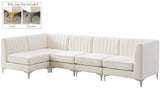 Alina Velvet Modular Sectional Sofa - Modern Deep Channel Tufting with Custom Configurations & Style