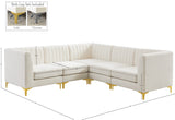 Alina Velvet Modular Sectional Sofa - Modern Deep Channel Tufting with Custom Configurations & Style