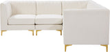 Alina Velvet Modular Sectional Sofa - Modern Deep Channel Tufting with Custom Configurations & Style