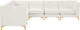 Alina Velvet Modular Sectional Sofa - Modern Deep Channel Tufting with Custom Configurations & Style