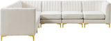 Alina Velvet Modular Sectional Sofa - Modern Deep Channel Tufting with Custom Configurations & Style