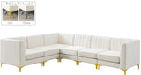 Alina Velvet Modular Sectional Sofa - Modern Deep Channel Tufting with Custom Configurations & Style