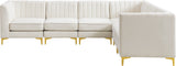 Alina Velvet Modular Sectional Sofa - Modern Deep Channel Tufting with Custom Configurations & Style