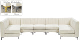 Alina Velvet Modular Sectional Sofa - Modern Deep Channel Tufting with Custom Configurations & Style