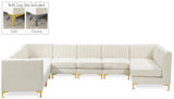 Alina Velvet Modular Sectional Sofa - Modern Deep Channel Tufting with Custom Configurations & Style