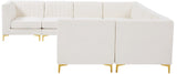 Alina Velvet Modular Sectional Sofa - Modern Deep Channel Tufting with Custom Configurations & Style