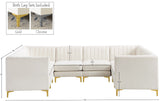 Alina Velvet Modular Sectional Sofa - Modern Deep Channel Tufting with Custom Configurations & Style