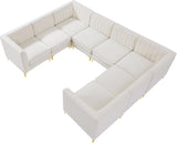 Alina Velvet Modular Sectional Sofa - Modern Deep Channel Tufting with Custom Configurations & Style