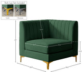 Alina Modular Corner Chair - Stylish Contemporary Design with Deep Channel Tufting for Comfort