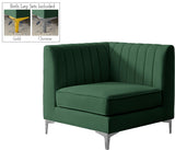 Alina Modular Corner Chair - Stylish Contemporary Design with Deep Channel Tufting for Comfort