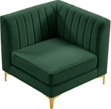 Alina Modular Corner Chair - Stylish Contemporary Design with Deep Channel Tufting for Comfort