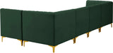 Alina Velvet Modular Sectional Sofa – Modern Deep Channel Tufting, Custom Configurations & Comfort