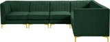 Alina Velvet Modular Sectional Sofa – Modern Deep Channel Tufting, Custom Configurations & Comfort