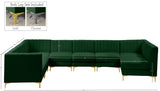Alina Velvet Modular Sectional Sofa – Modern Deep Channel Tufting, Custom Configurations & Comfort
