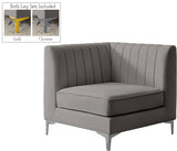 Alina Modular Corner Chair - Stylish Contemporary Design with Deep Channel Tufting for Comfort
