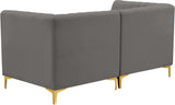 Alina Velvet Modular Sofa: Luxurious Deep Channel Tufting for Modern Comfort and Custom Configurations