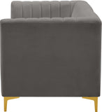 Alina Velvet Modular Sofa: Luxurious Deep Channel Tufting for Modern Comfort and Custom Configurations