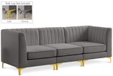 Alina Velvet Modular Sofa: Luxurious Deep Channel Tufting for Modern Comfort and Custom Configurations