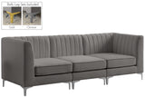 Alina Velvet Modular Sofa: Luxurious Deep Channel Tufting for Modern Comfort and Custom Configurations