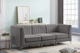 Alina Velvet Modular Sofa: Luxurious Deep Channel Tufting for Modern Comfort and Custom Configurations