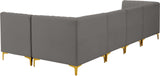 Alina Velvet Modular Sectional Sofa – Elegant Deep Channel Tufting, Custom Configurations & Comfort