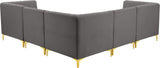 Alina Velvet Modular Sectional Sofa – Elegant Deep Channel Tufting, Custom Configurations & Comfort