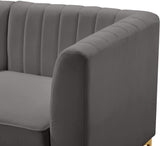Alina Velvet Modular Sectional Sofa – Elegant Deep Channel Tufting, Custom Configurations & Comfort