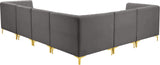 Alina Velvet Modular Sectional Sofa – Elegant Deep Channel Tufting, Custom Configurations & Comfort