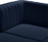 Alina Modular Corner Chair - Stylish Contemporary Design with Deep Channel Tufting for Comfort
