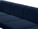 Alina Modular Corner Chair - Stylish Contemporary Design with Deep Channel Tufting for Comfort