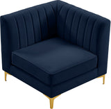 Alina Modular Corner Chair - Stylish Contemporary Design with Deep Channel Tufting for Comfort