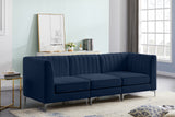 Alina Velvet Modular Sofa – Luxurious Deep Channel Tufting, Customizable Design for Modern Living Spaces