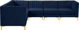 Alina Velvet Modular Sectional Sofa with Deep Channel Tufting for Modern Home Comfort & Style