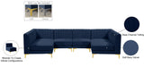 Alina Velvet Modular Sectional Sofa with Deep Channel Tufting for Modern Home Comfort & Style