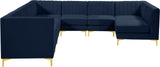 Alina Velvet Modular Sectional Sofa with Deep Channel Tufting for Modern Home Comfort & Style
