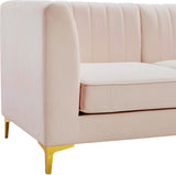 Alina Modular Corner Chair - Stylish Contemporary Design with Deep Channel Tufting for Comfort