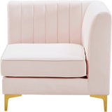 Alina Modular Corner Chair - Stylish Contemporary Design with Deep Channel Tufting for Comfort