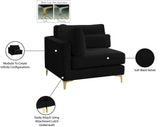 Julia Modular Corner Chair - Cozy Velvet Seating with Custom Gold & Chrome Legs for Modern Living Spaces