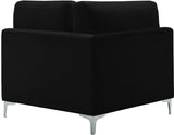 Julia Modular Corner Chair - Cozy Velvet Seating with Custom Gold & Chrome Legs for Modern Living Spaces