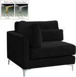 Julia Modular Corner Chair - Cozy Velvet Seating with Custom Gold & Chrome Legs for Modern Living Spaces