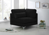 Julia Modular Corner Chair - Cozy Velvet Seating with Custom Gold & Chrome Legs for Modern Living Spaces