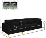 Julia Contemporary Modular Sofa - Soft Velvet Comfort with Customizable Gold & Chrome Legs