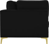 Julia Contemporary Modular Sofa - Soft Velvet Comfort with Customizable Gold & Chrome Legs