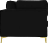Julia Contemporary Modular Sofa - Soft Velvet Comfort with Customizable Gold & Chrome Legs
