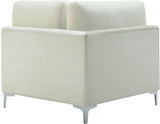 Julia Modular Corner Chair - Cozy Velvet Seating with Custom Gold & Chrome Legs for Modern Living Spaces